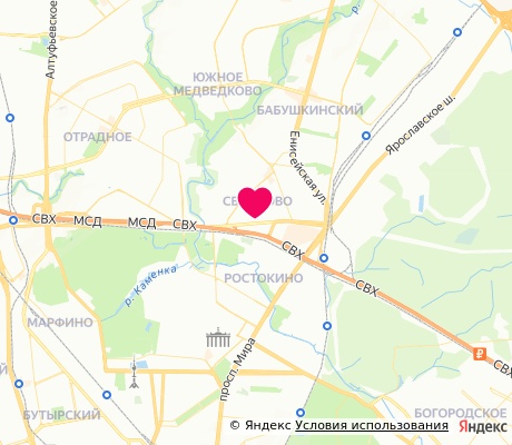 На карте