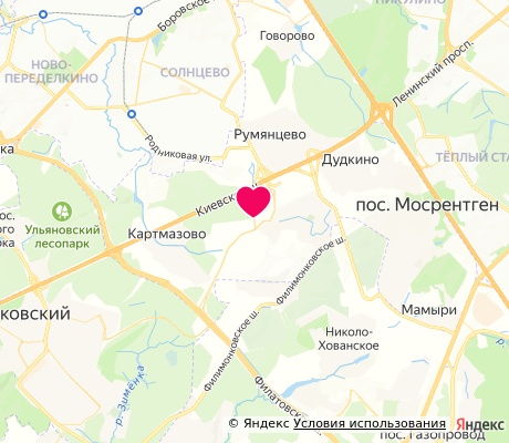 На карте