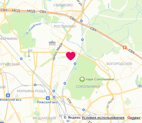 На карте