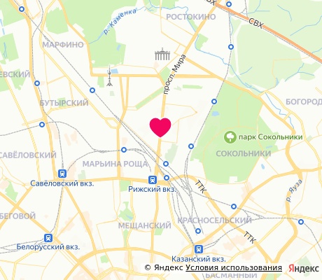 На карте