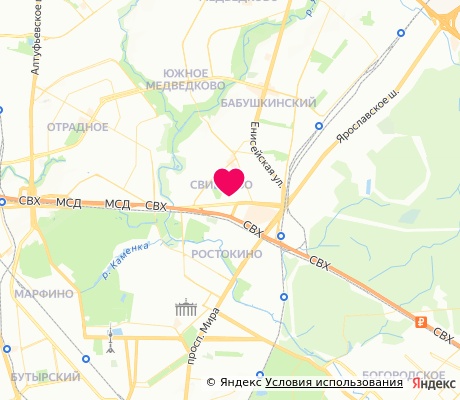 На карте