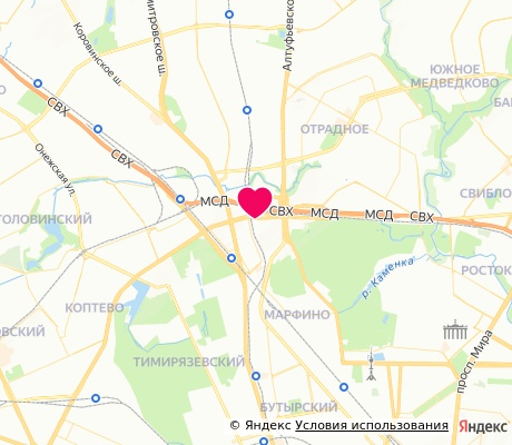 На карте