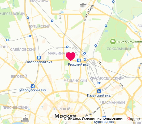 На карте