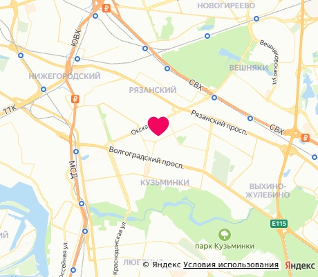На карте