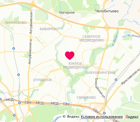 На карте
