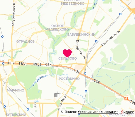 На карте