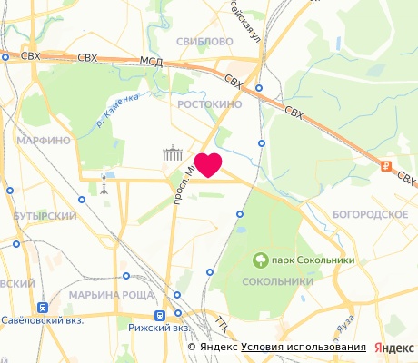 На карте