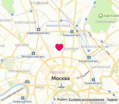 На карте