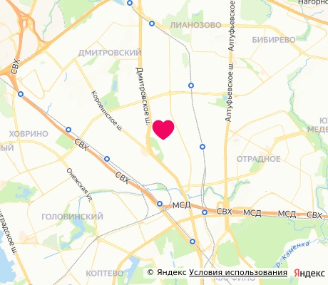 На карте