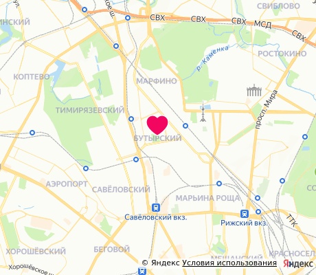 На карте
