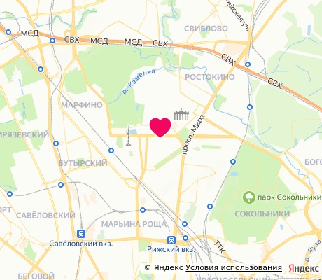 На карте
