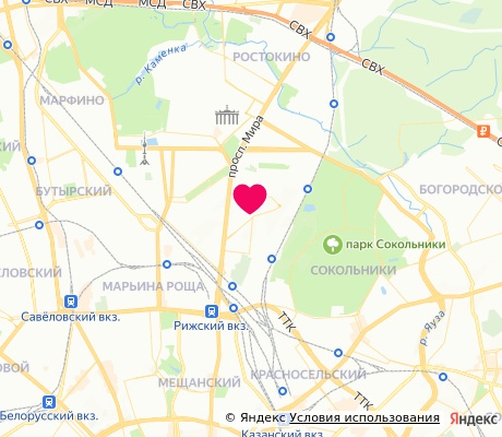 На карте