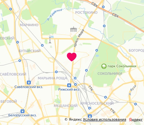 На карте