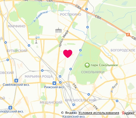 На карте