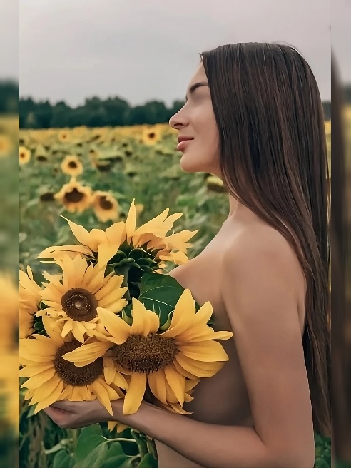 Страстная молодая шатенка с 4 размером груди🔥