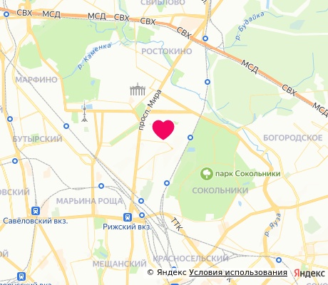 На карте