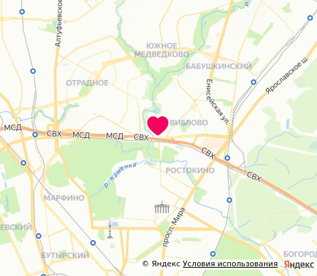 На карте