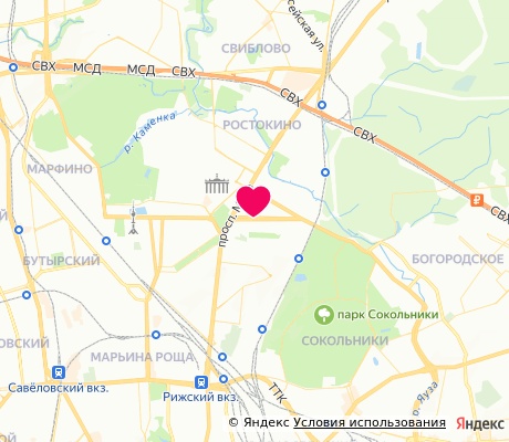На карте