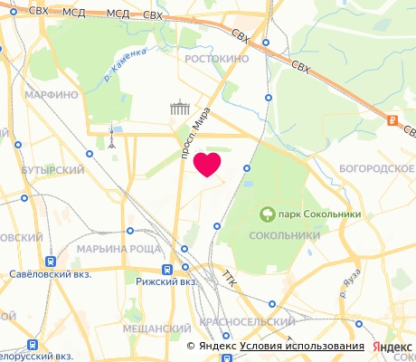 На карте