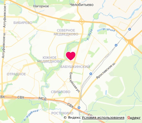 На карте