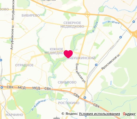 На карте