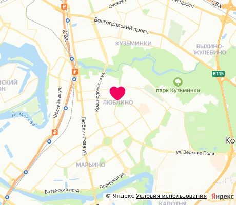 На карте