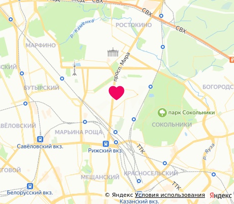 На карте