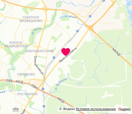 На карте
