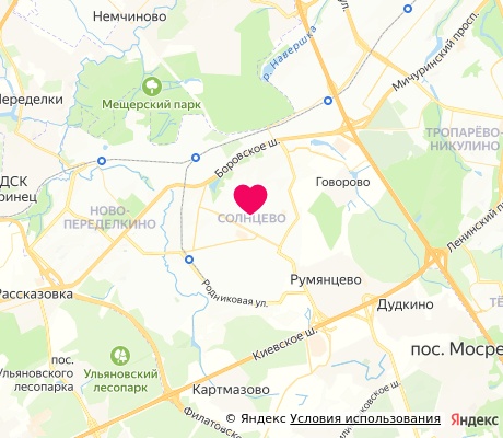 На карте