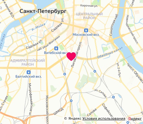 На карте