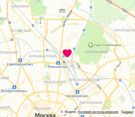 На карте