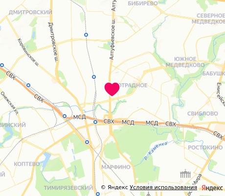 На карте