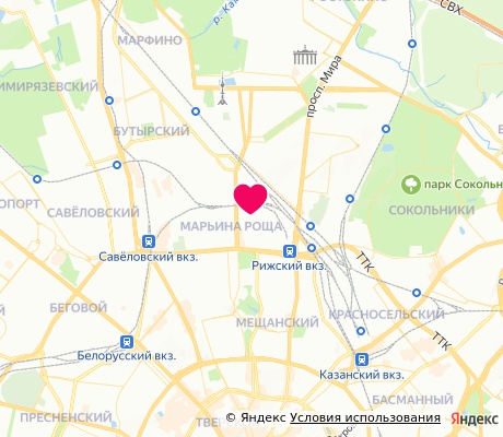 На карте