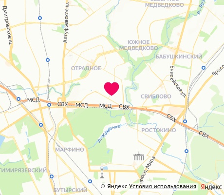 На карте