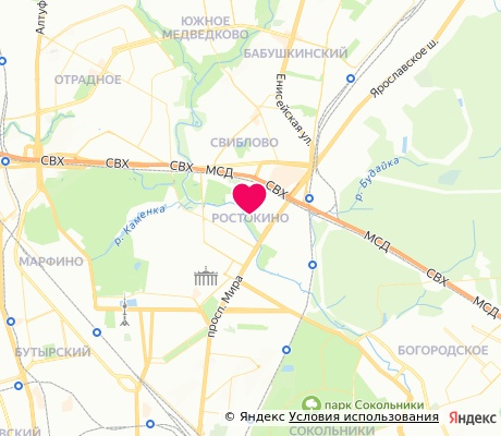 На карте