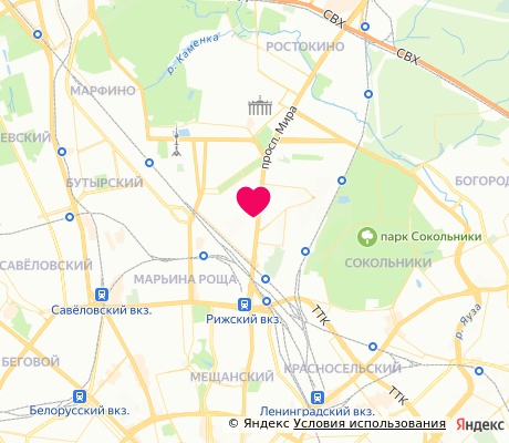 На карте