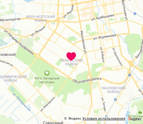 На карте