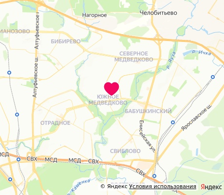 На карте