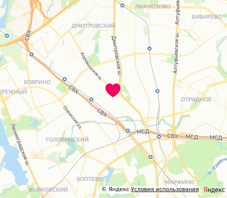 На карте