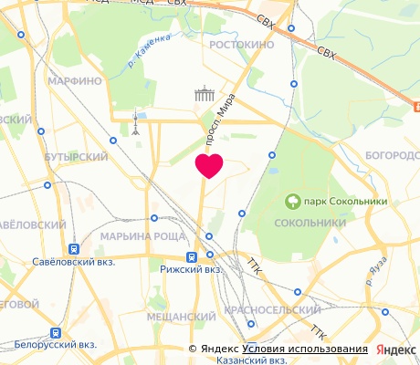 На карте