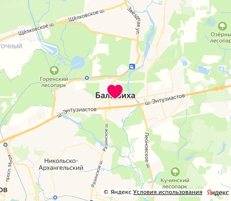 На карте