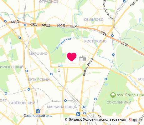 На карте