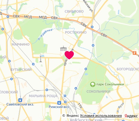 На карте