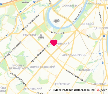 На карте
