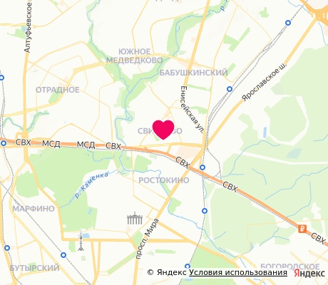 На карте