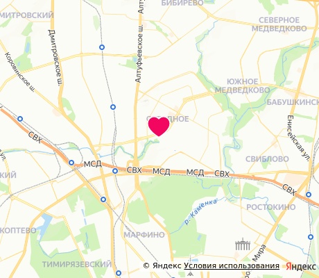 На карте