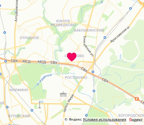 На карте