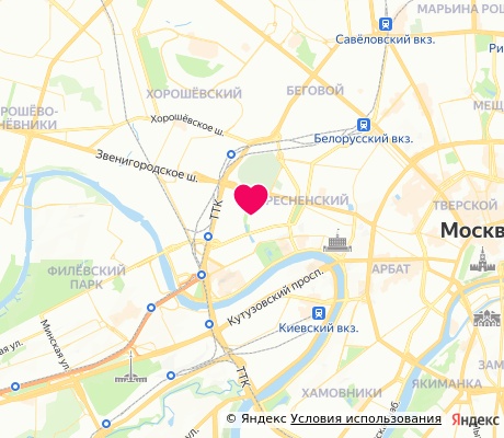На карте