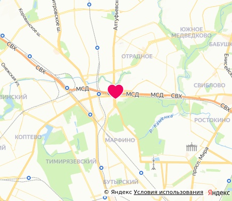 На карте