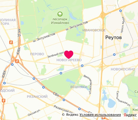 На карте
